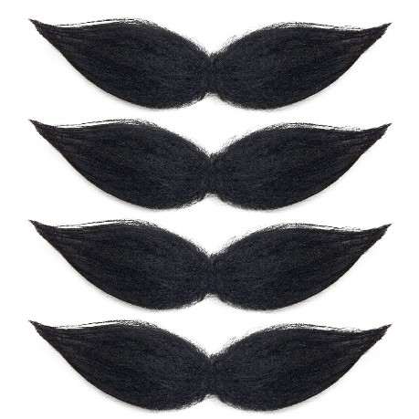 bigotes falsos en color negro